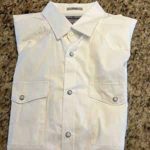 Express dress shirt with snap buttons